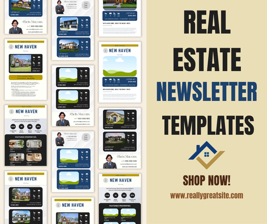 New Haven Realtor Newsletter Kit — 7-Page Canva Template