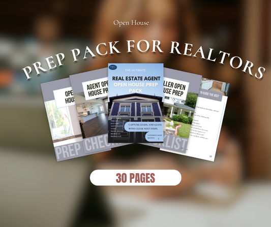 Open House Prep Pack for REALTORS | Editable Canva Checklist