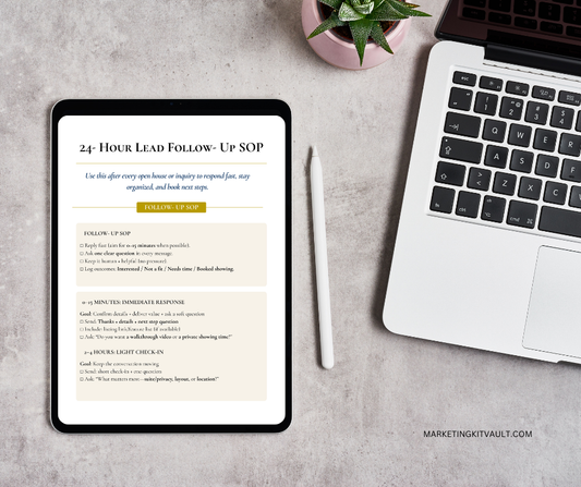 24-Hour Lead Follow-Up SOP — Real Estate Scripts + Timeline